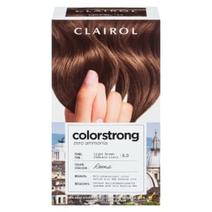 Clairol ColorStrong 100% Gray Coverage Light Brown 6.0 Roma
