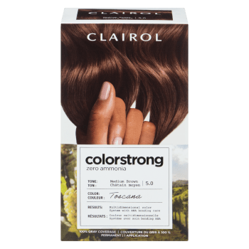 Clairol ColorStrong 100% Gray Coverage Medium Brown 5.0 Toscana