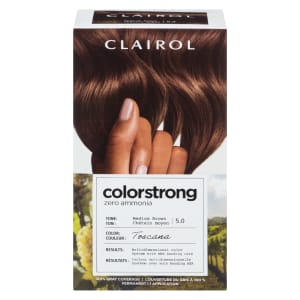 Clairol ColorStrong 100% Gray Coverage Medium Brown 5.0 Toscana