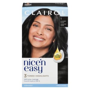 Clairol Nice'n Easy Oil Infused Color 1 Blackest Black