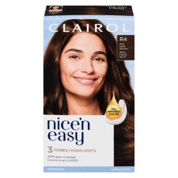 Clairol Nice'n Easy Oil Infused Color R4 Rich Dark Brown