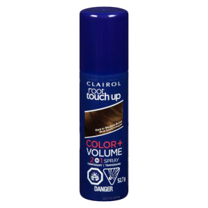 Clairol Root Touch Up Color + Volume 2 in 1 Spray Dark to Medium Brown Temporary 52.7 g