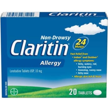 Claritin Allergy Non Drowsy 20 Tablets