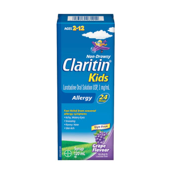 Claritin Kids Syrup (Grape Flavour, 120 mL)