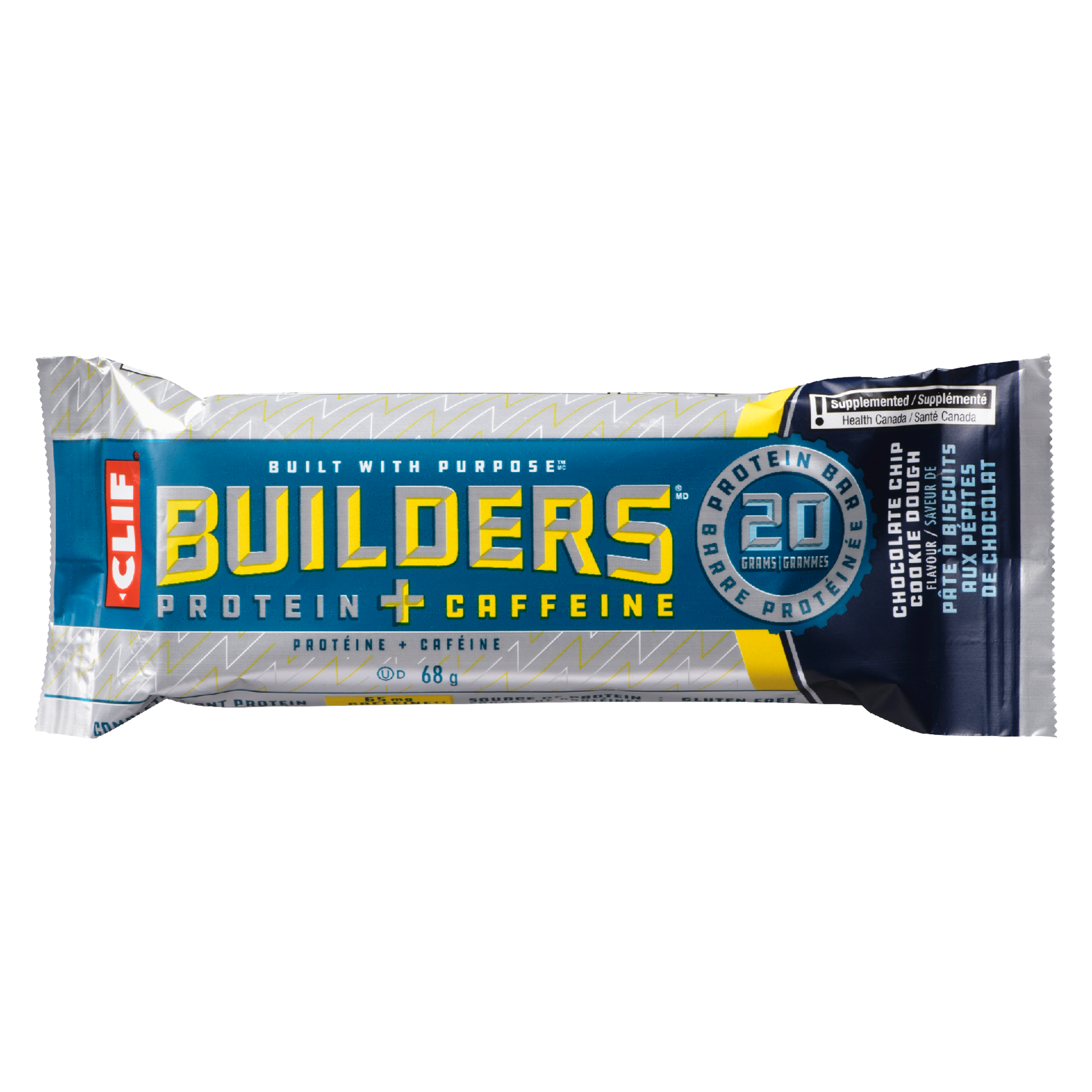 Clif Builders Protein Bar Chocolate Chip Cookie Dough Flavour 68 g
