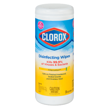 Clorox Disinfecting Wipes Crisp Lemon 35 Wet Wipes
