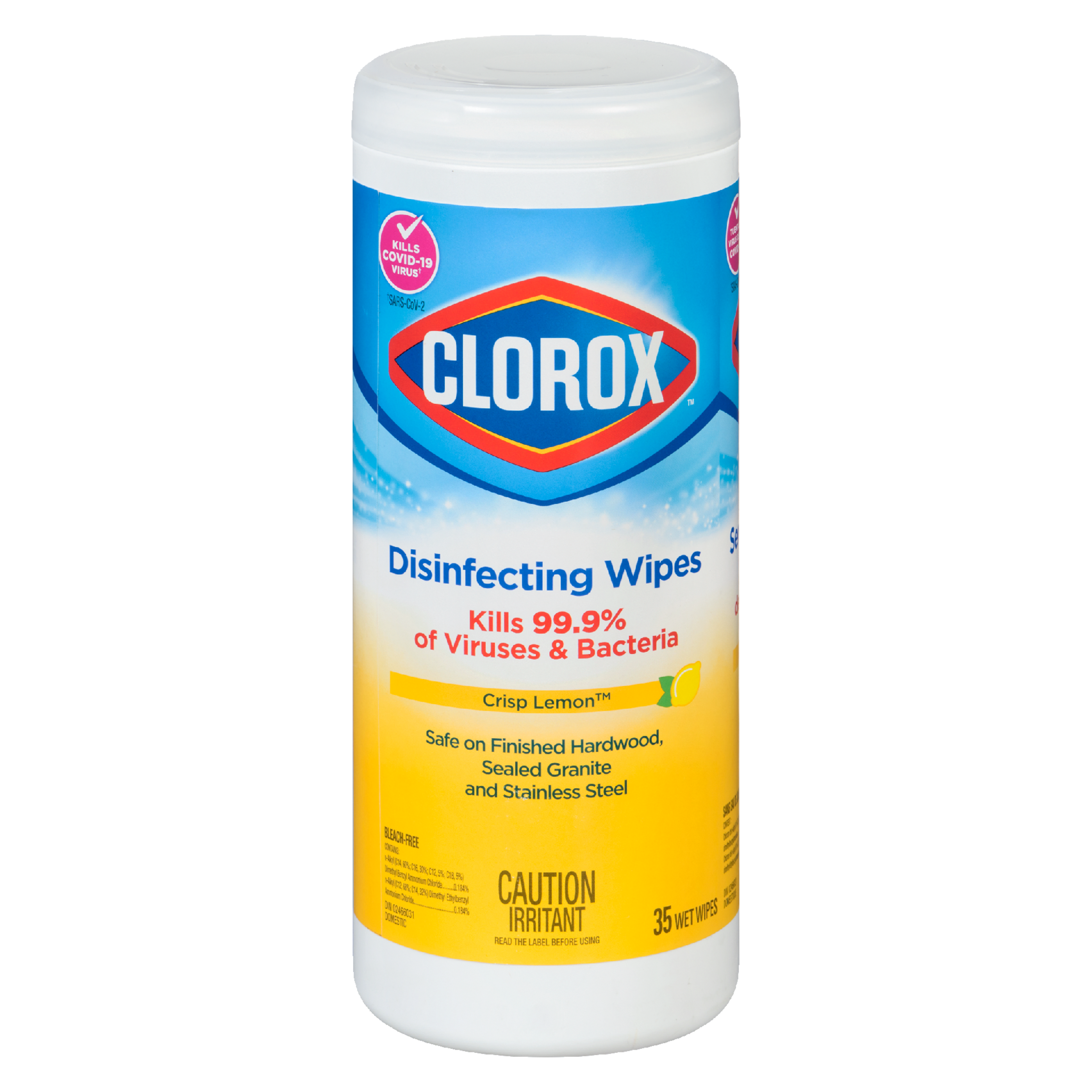 Clorox Disinfecting Wipes Crisp Lemon 35 Wet Wipes