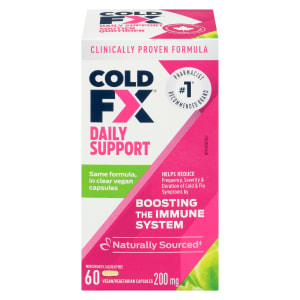 COLD-FX Daily Support 200 mg 60 Vegan/Vegetarian Capsules