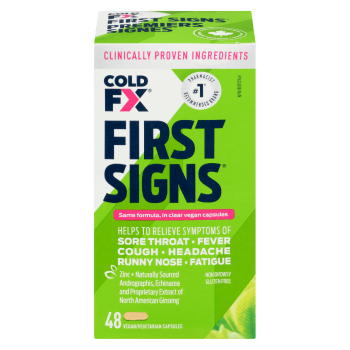 COLD-FX First Signs 48 Vegan/Vegetarian Capsules