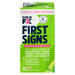 COLD-FX First Signs 48 Vegan/Vegetarian Capsules