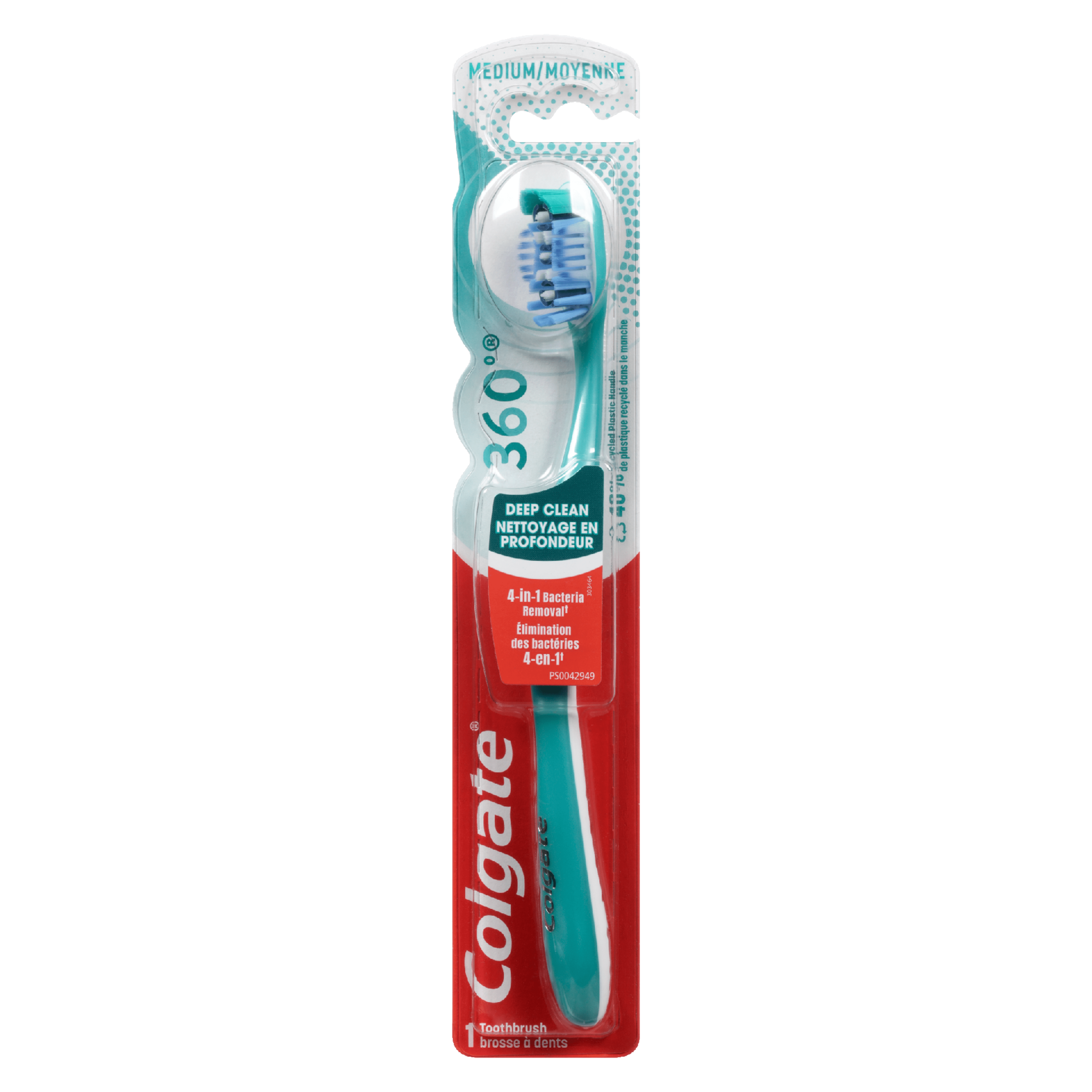 Colgate 360° Deep Clean Toothbrush Medium 1 Toothbrush
