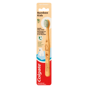 Colgate Bamboo Kids Toothbrush Soft 5+ Years 1 Toothbrush