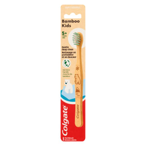 Colgate Bamboo Kids Toothbrush Soft 5+ Years 1 Toothbrush