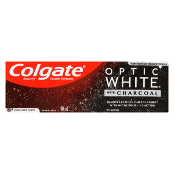 Colgate Optic White Anticavity Fluoride Toothpaste Stain Fighter Clean Mint Paste 90 ml