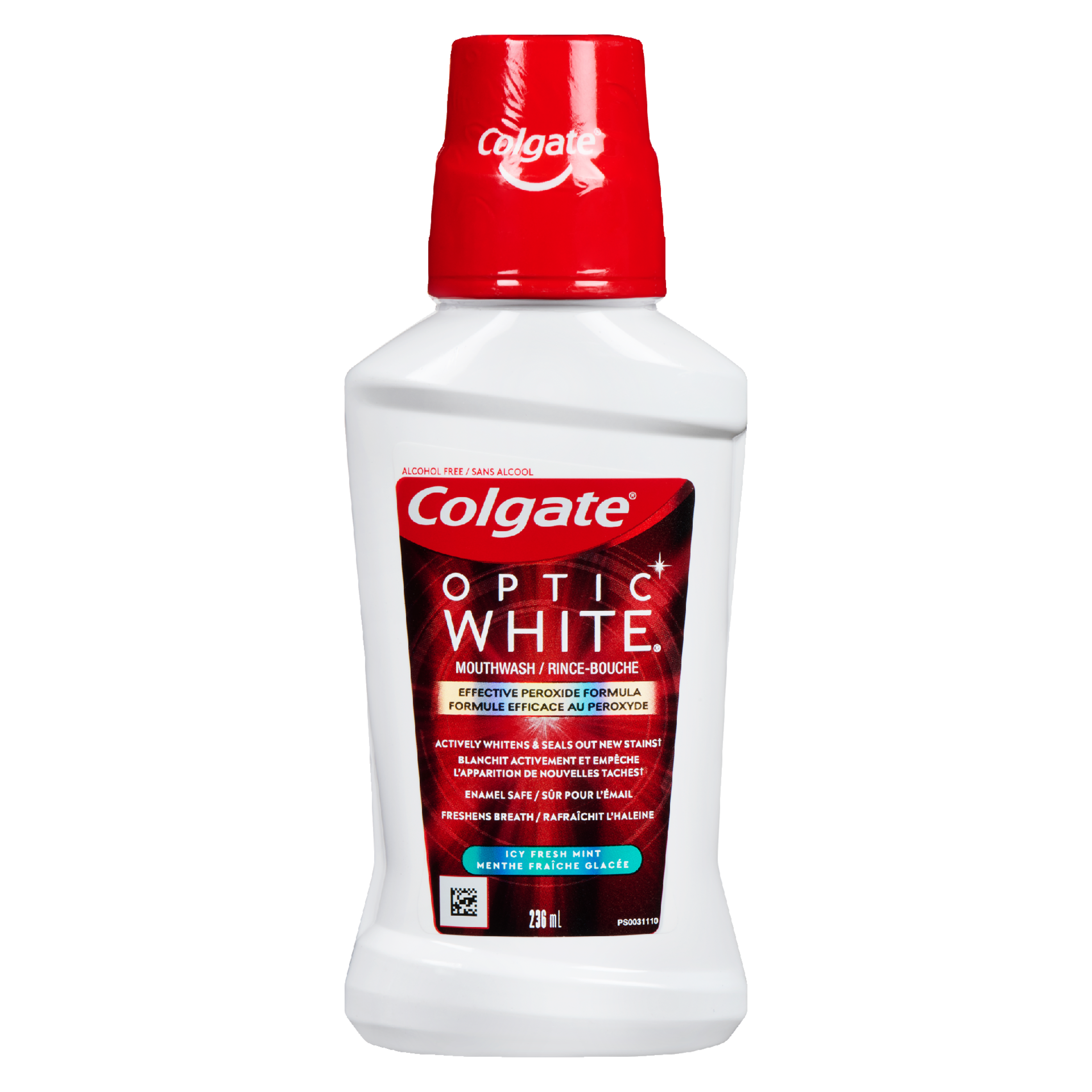Colgate Optic White Mouthwash Icy Fresh Mint 236 ml