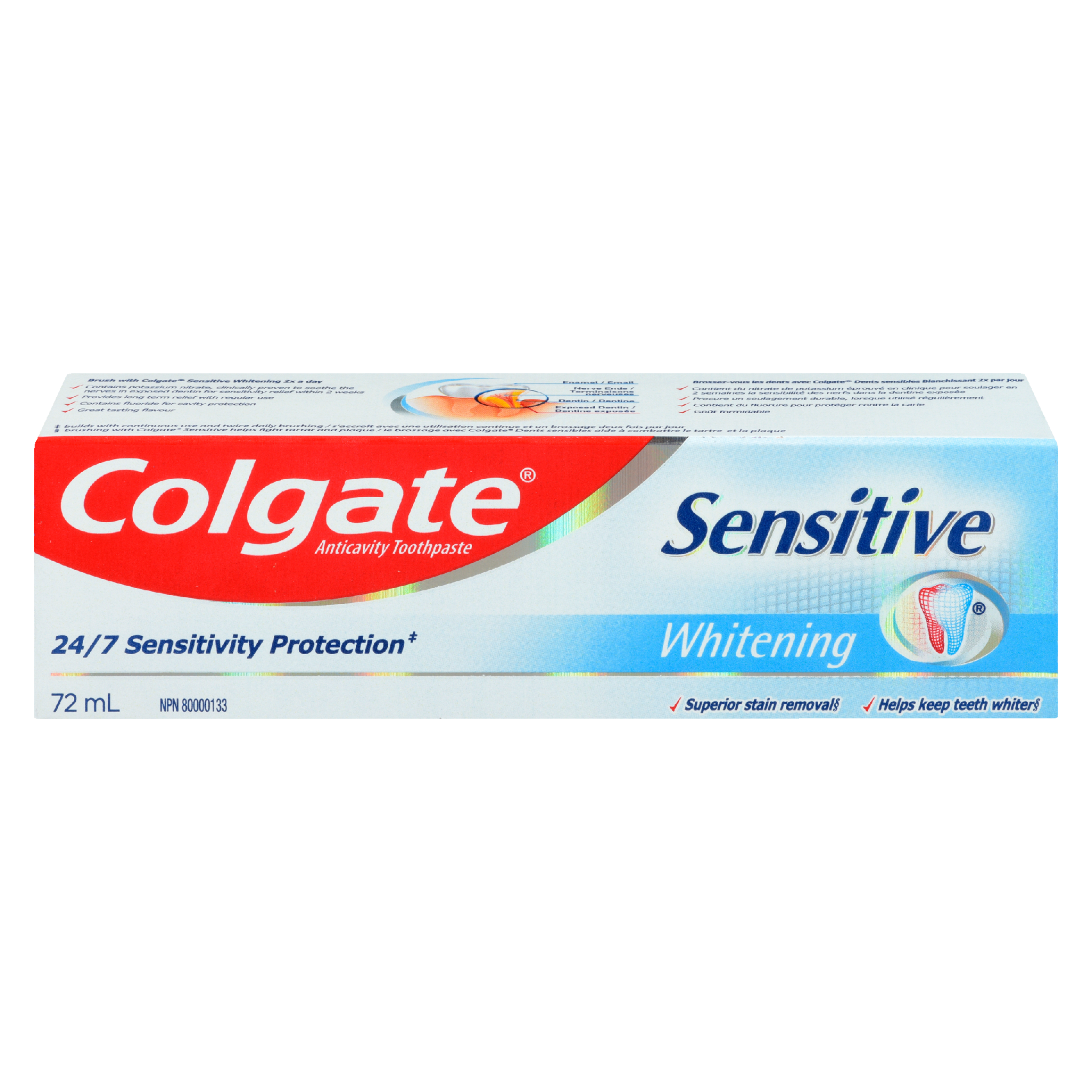 Colgate Sensitive Anticavity Toothpaste Whitening 72 ml