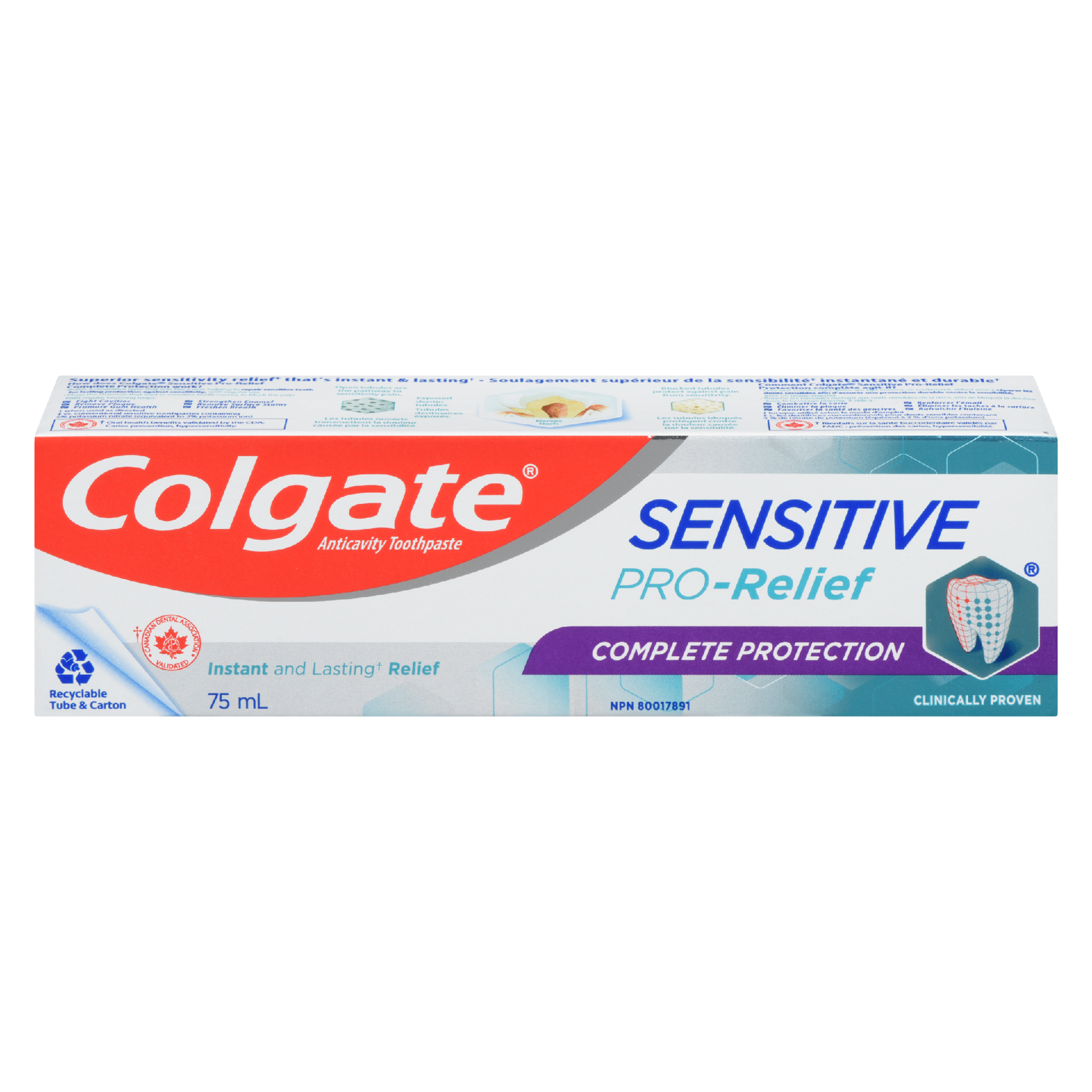 Colgate Sensitive Pro-Relief Anticavity Toothpaste Complete Protection 75 ml
