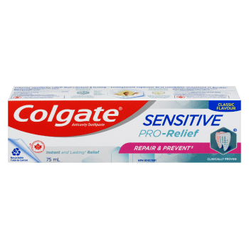 Colgate Sensitive Pro-Relief Anticavity Toothpaste Repair & Prevent Classic Flavour 75 ml
