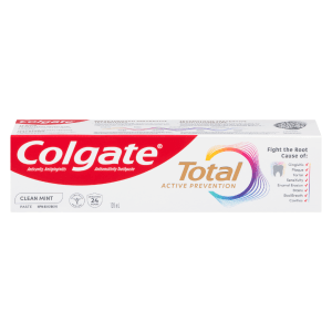 Colgate Total Active Prevention Anticavity, Antigingivitis Antisensitivity Toothpaste Clean Mint Paste 120 ml