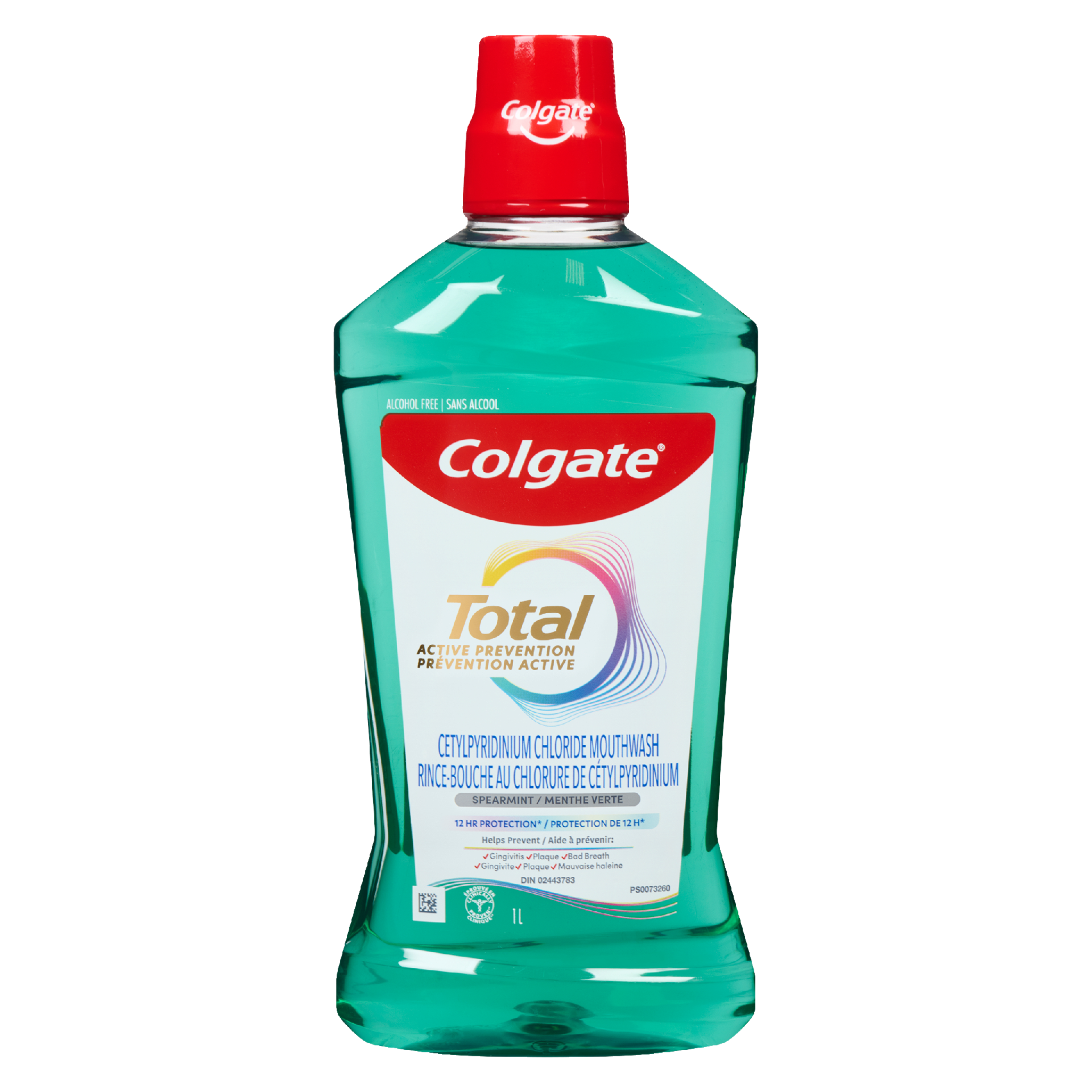 Colgate Total Active Prevention Cetylpyridinium Chloride Mouthwash Spearmint 1 L