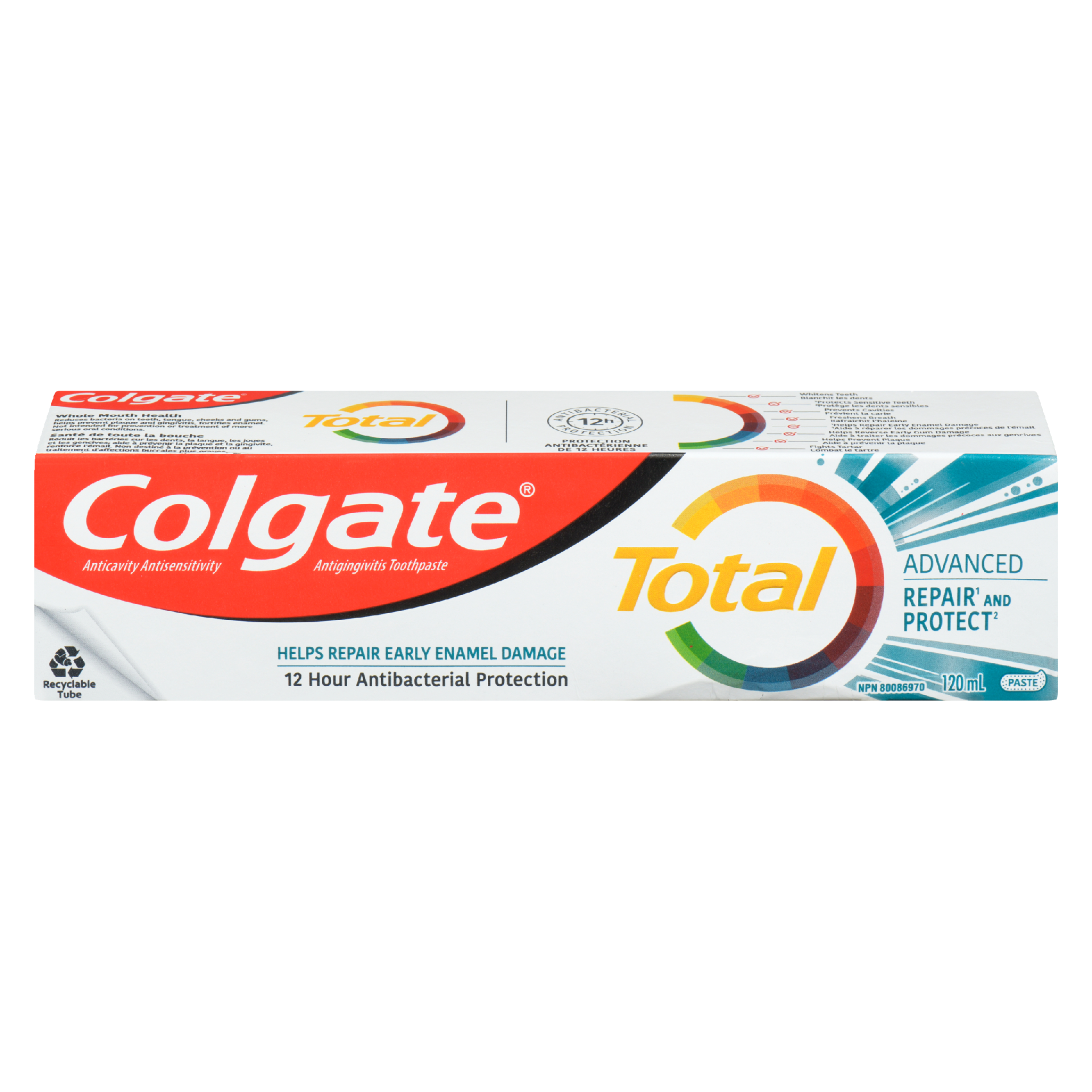 Colgate Total Anticavity Antisensitivity Antigingivitis Toothpaste Advanced Repair and Protect Paste 120 ml