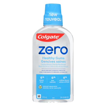 Colgate Zero Cetylpyridinium Chloride Mouthwash Natural Cool Peppermint 515 ml