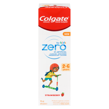 Colgate Zero for Kids Anticavity Fluoride Toothpaste Strawberry 2-6 Years 90 ml
