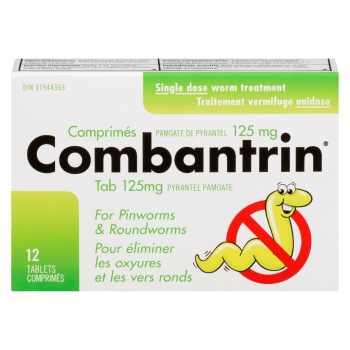 Combantrin Tab 125 mg Pyrantel Pamoate 12 Tablets