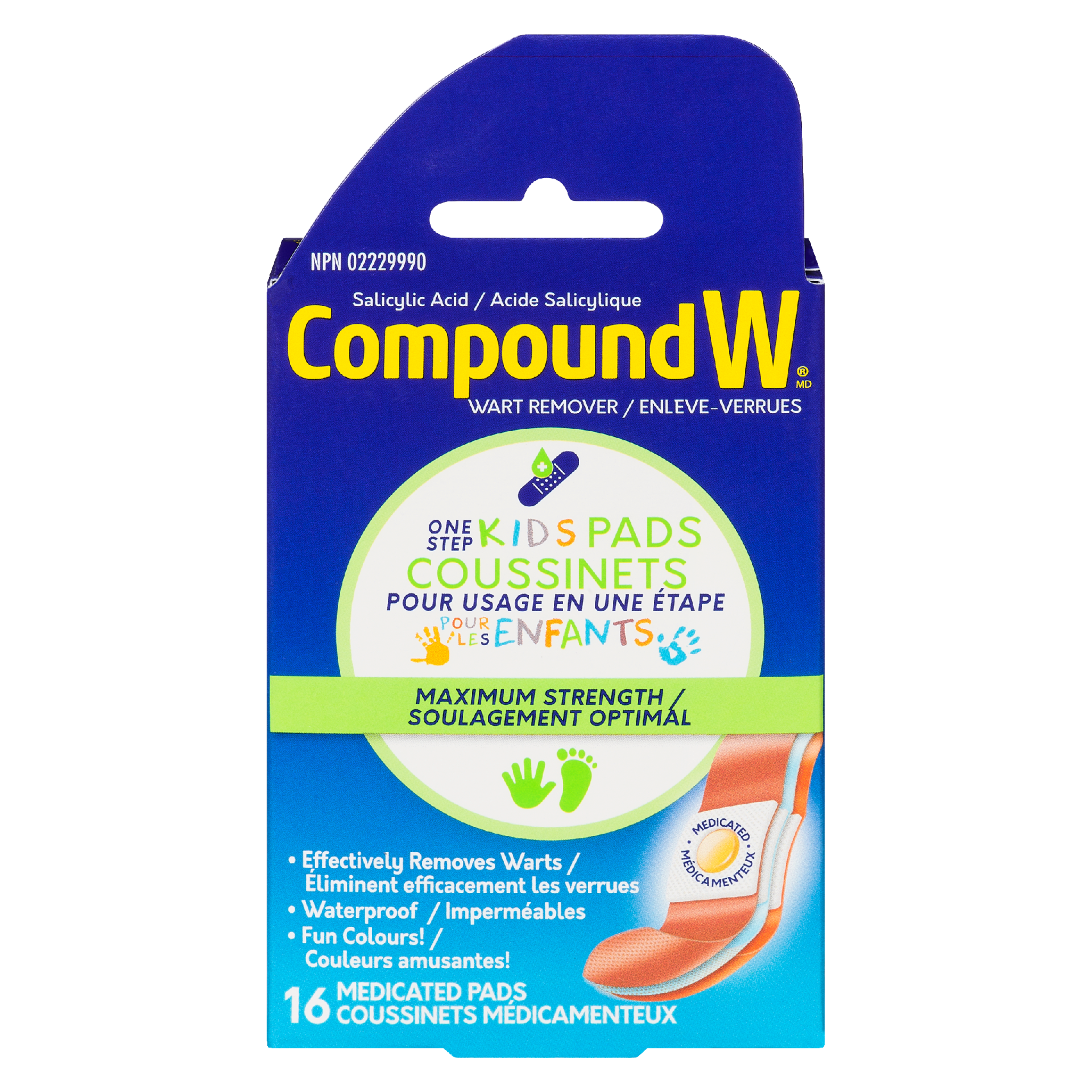 Compound W Maximum Strength One Step Kids Pads 16 Medicated Pads