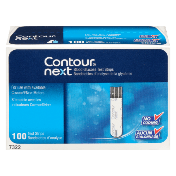 Contour Next Blood Glucose Test Strips 100 Test Strips
