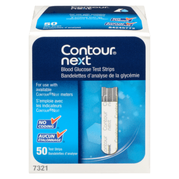 Contour Next Blood Glucose Test Strips 50 Test Strips