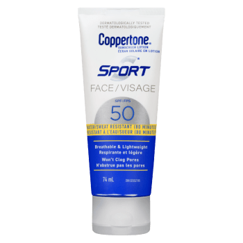 Coppertone Sport Sunscreen Lotion Face SPF 50 74 ml