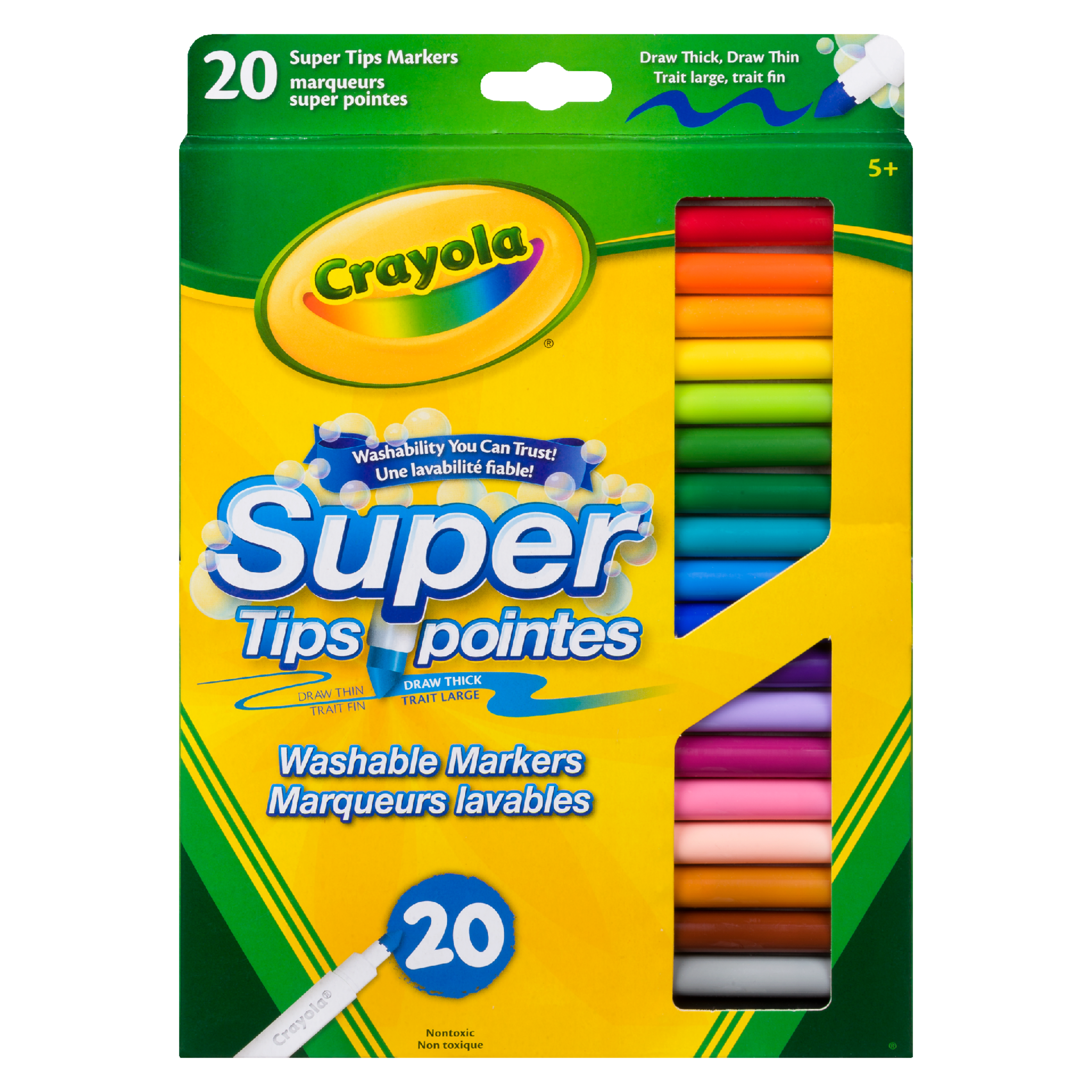 Crayola 20 Super Tips Washable Markers 5+