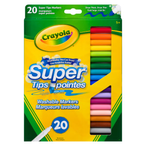Crayola 20 Super Tips Washable Markers 5+
