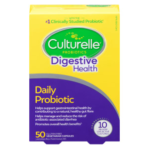 Culturelle Digestive Health Daily Probiotic 50 Vegetarian Capsules