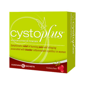 Cystoplus Sodium Citrate Powder Cranberry Flavoured 6 Sachets