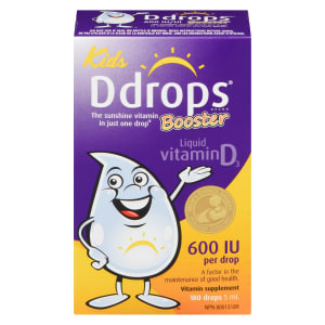 Ddrops Kids Liquid Vitamin D₃ Booster 600 IU 180 Drops 5 ml