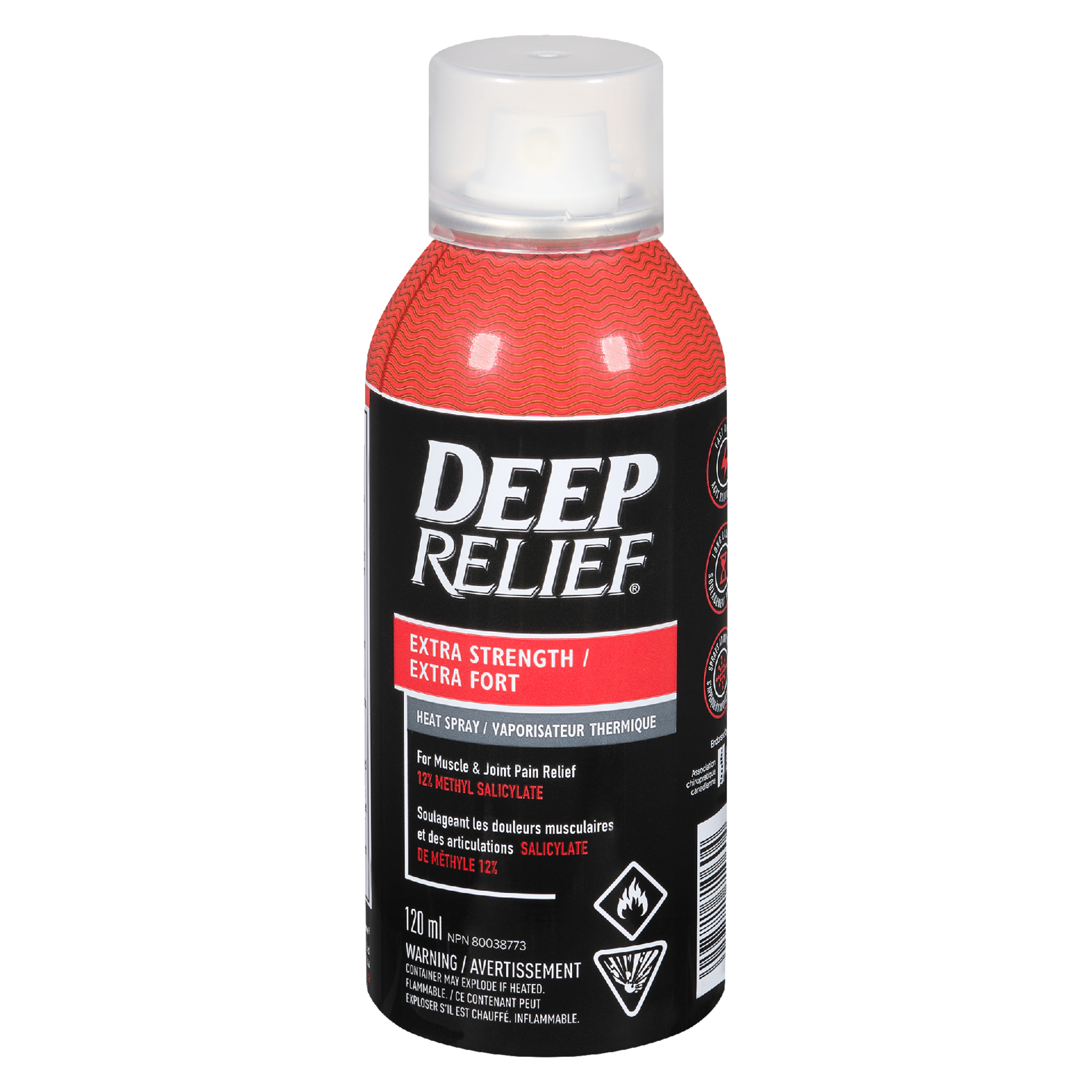 Deep Relief Heat Spray Extra Strength 120 ml