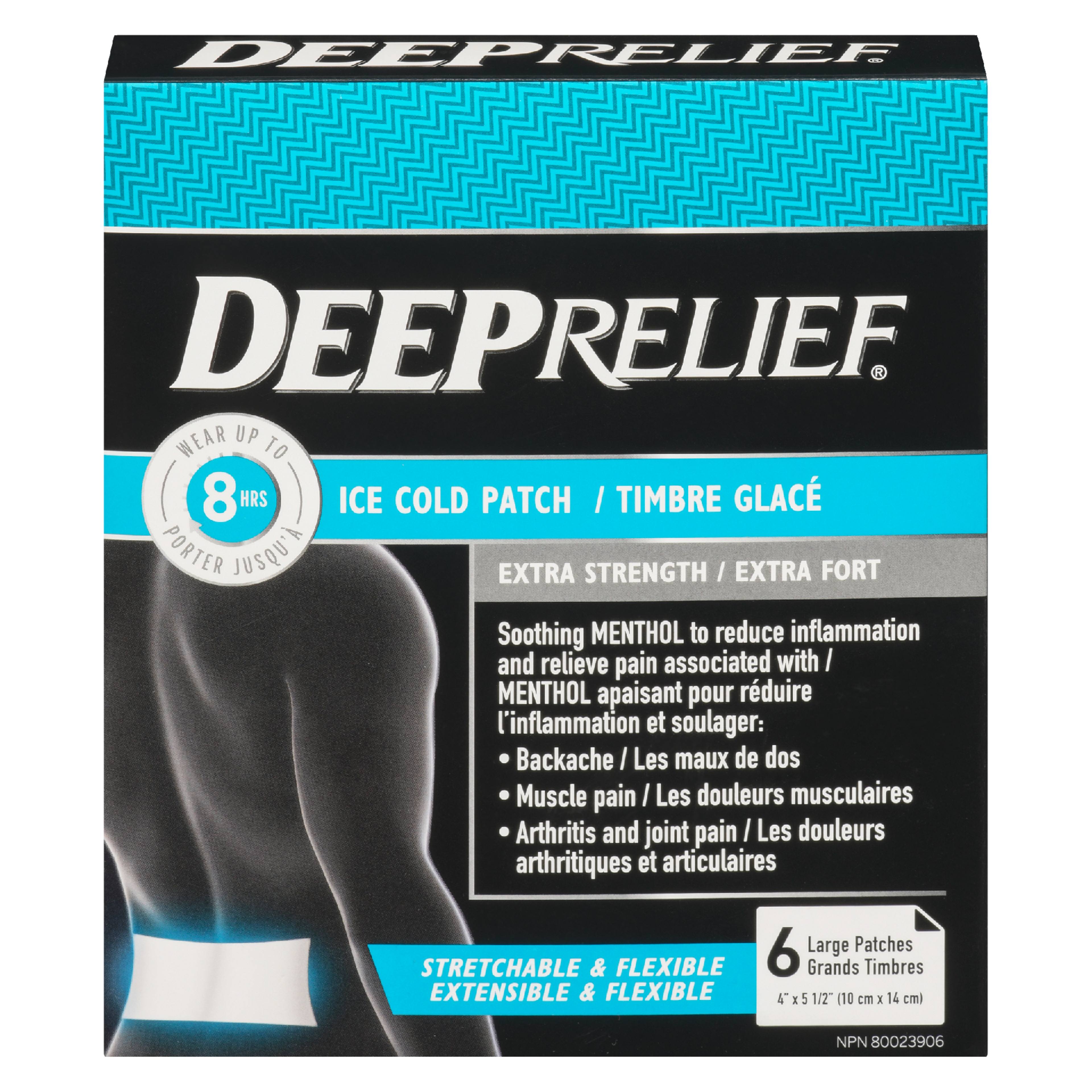 Deep Relief Ice Cold Patch Extra Strength 6 Large Patches
