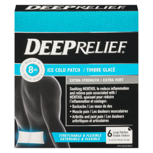 Deep Relief Ice Cold Patch Extra Strength 6 Large Patches