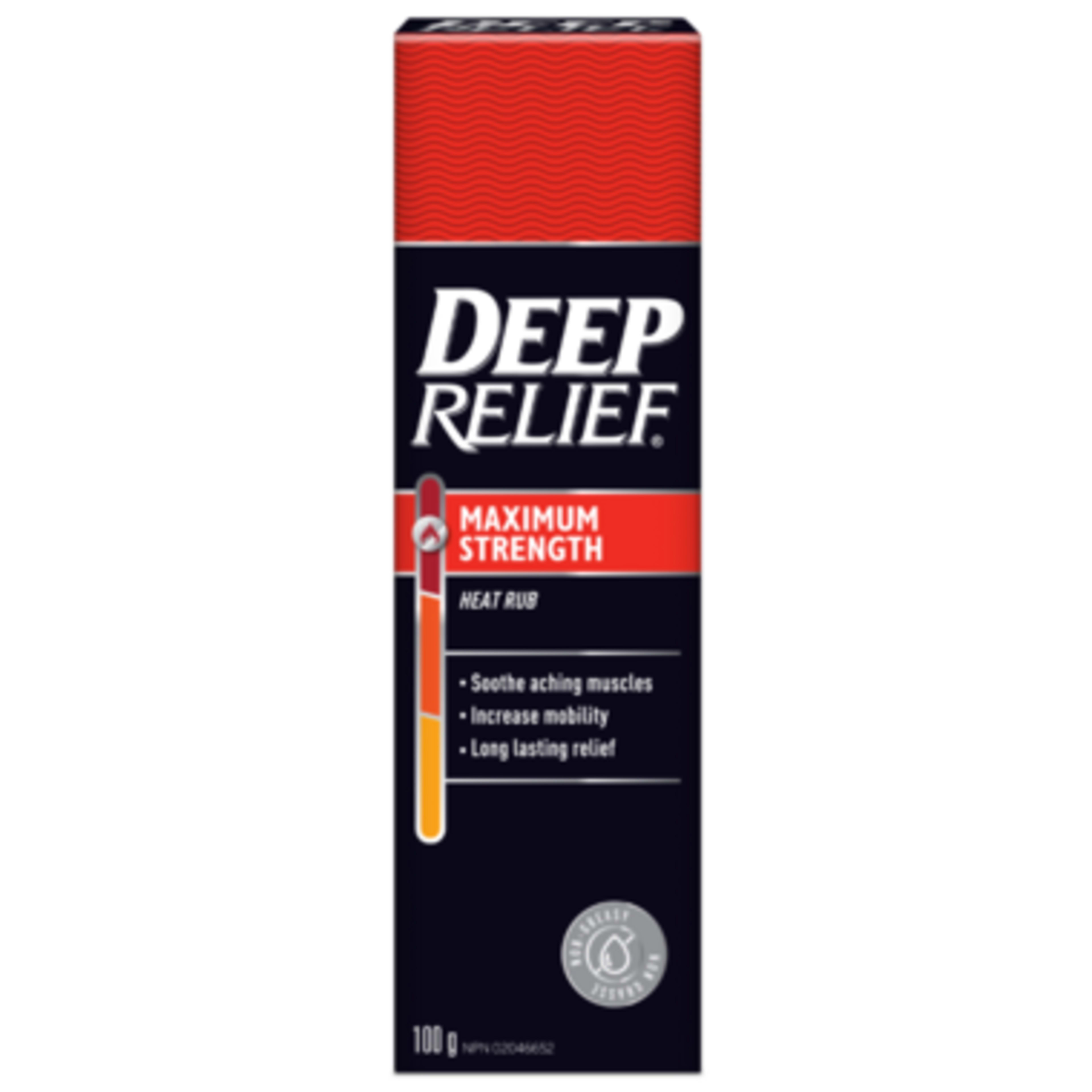 Deep Relief Dual Action Heat Rub Maximum Strength 100 g