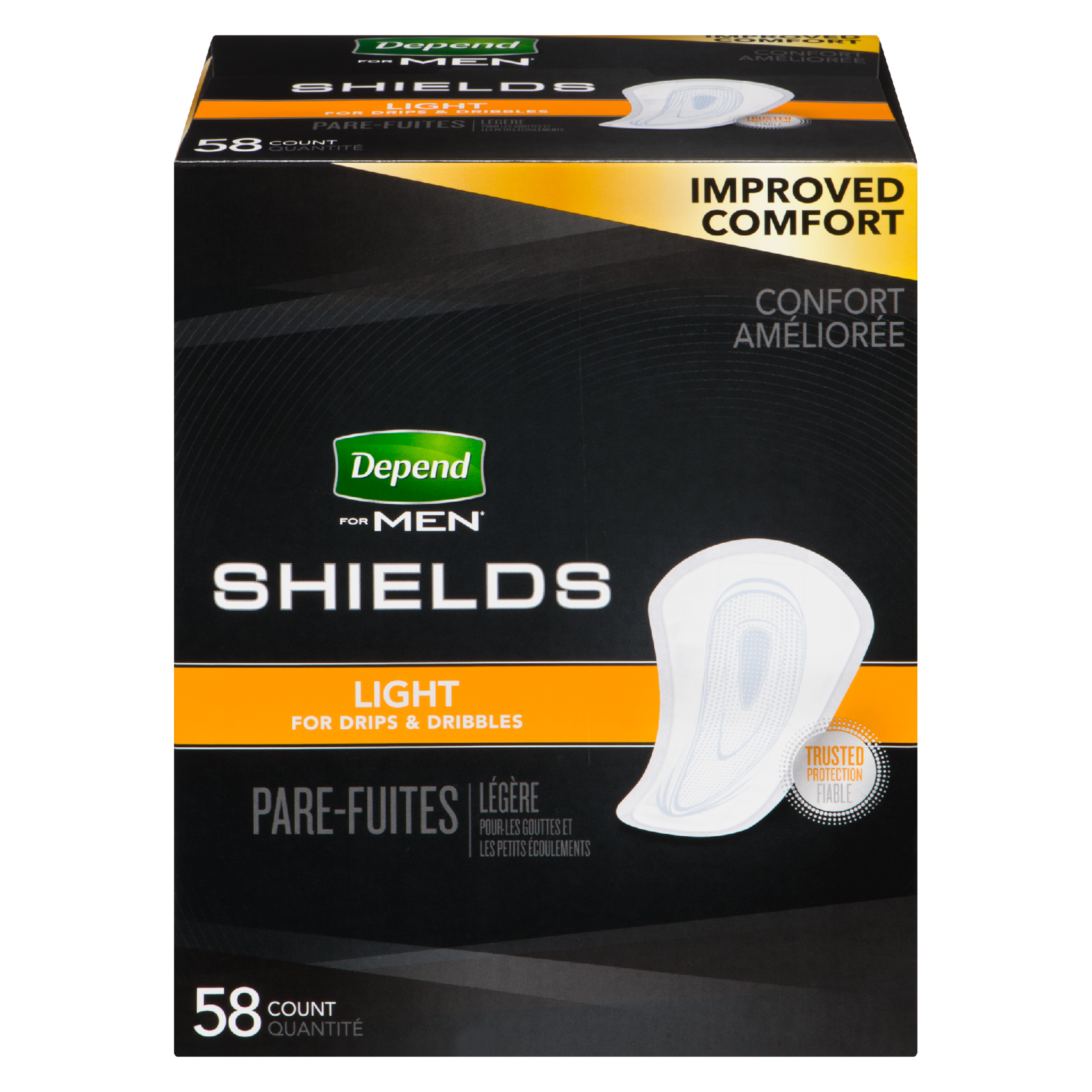 Depend For Men Shields Light 58 Count