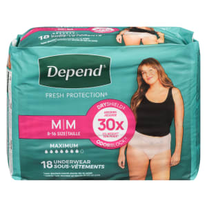 Depend Fresh Protection M Maximum 18 Underwear