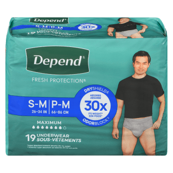 Depend Fresh Protection S-M Maximum 19 Underwear