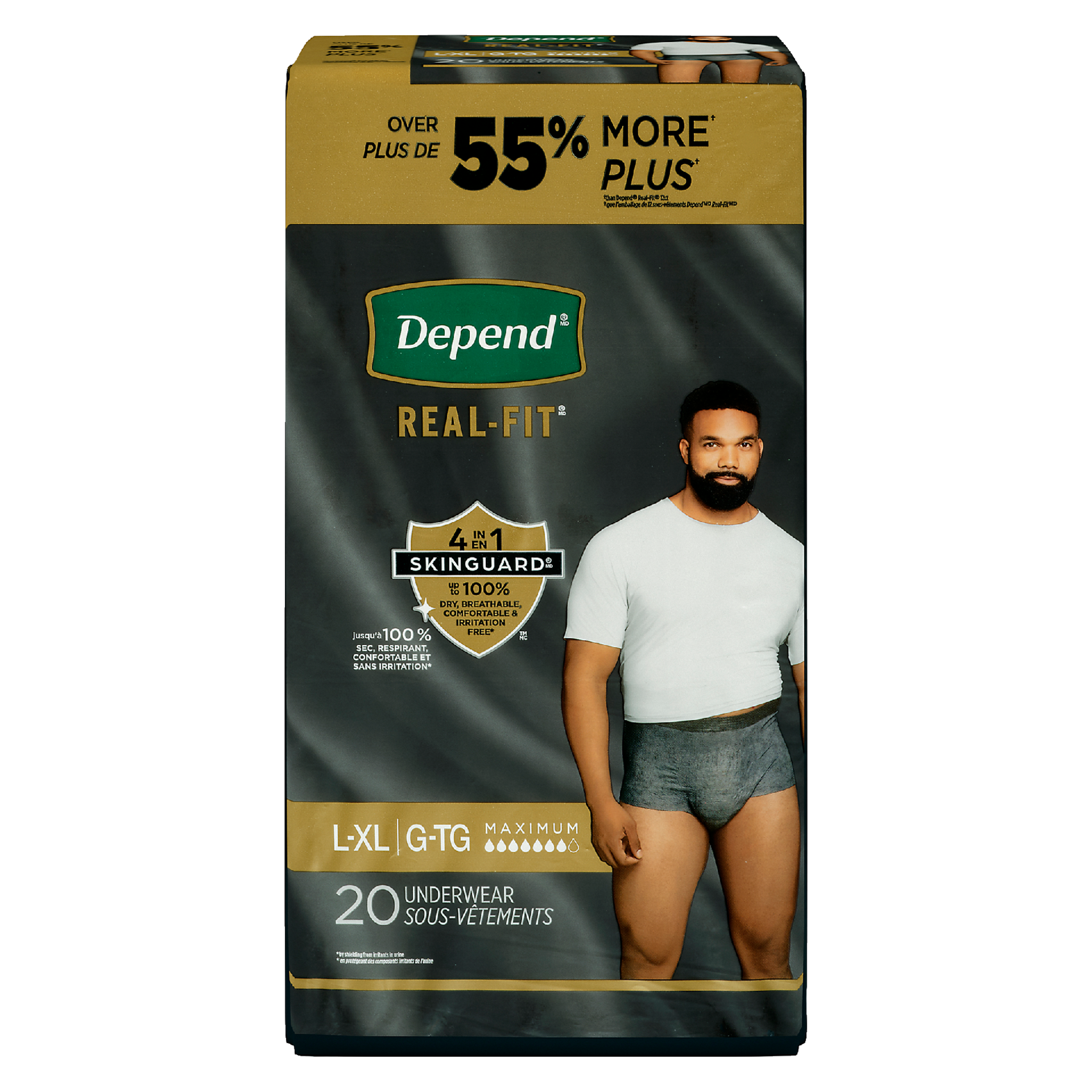 Depend Real-Fit L-XL Maximum 20 Underwear