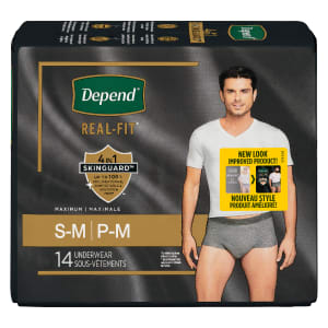 Depend Real-Fit Maximum S-M 14 Underwear