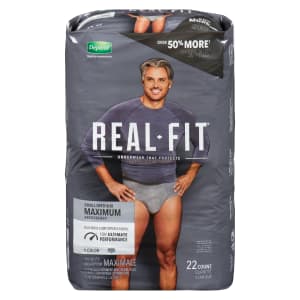 Depend Real Fit Underwear that Protects Small/Medium Maximum Absorbency 22 Count