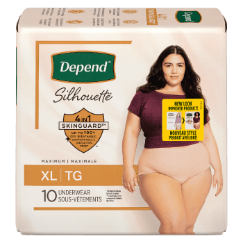 Depend Silhouette Maximum XL 10 Underwear