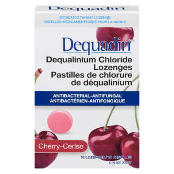 Dequadin Medicated Throat Lozenge Cherry 16 Lozenges