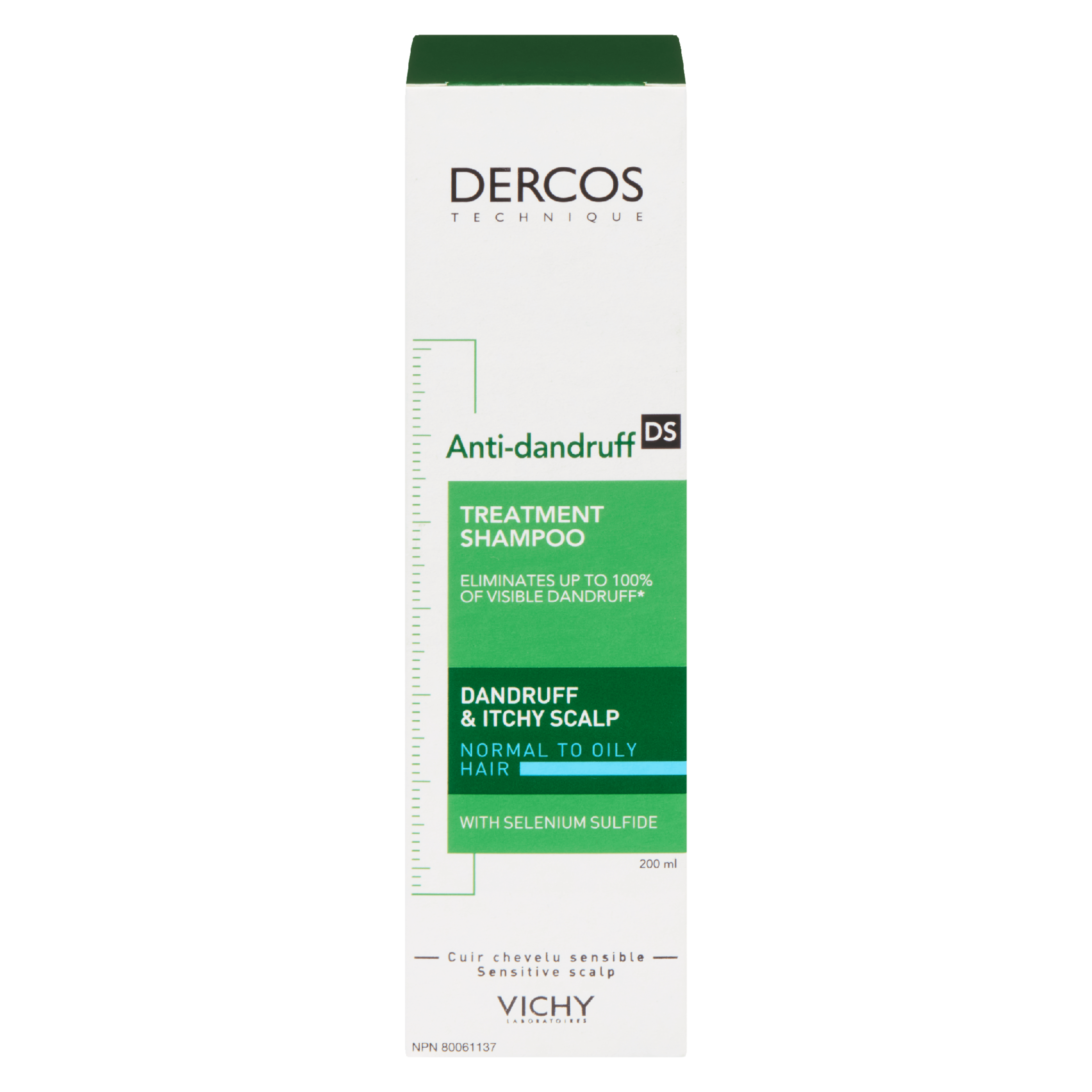 Dercos Technique Anti-Dandruff Treatment Shampoo Normal to Oily Hair 200 ml
